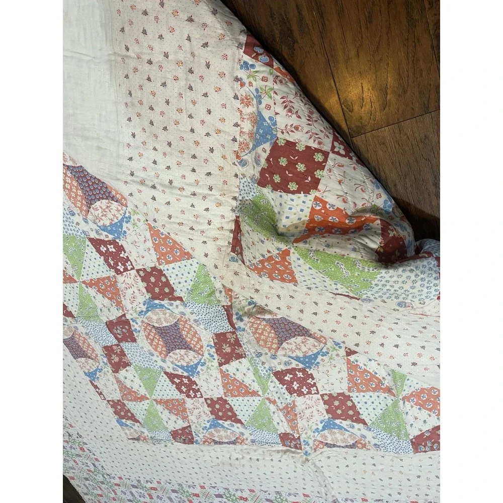 Vtg Handmade Quilt 74x86